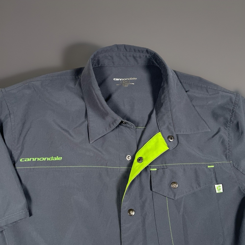 Cannondale Men's XL Snap Up Short Sleeve Mechanic's Shop Shirt
